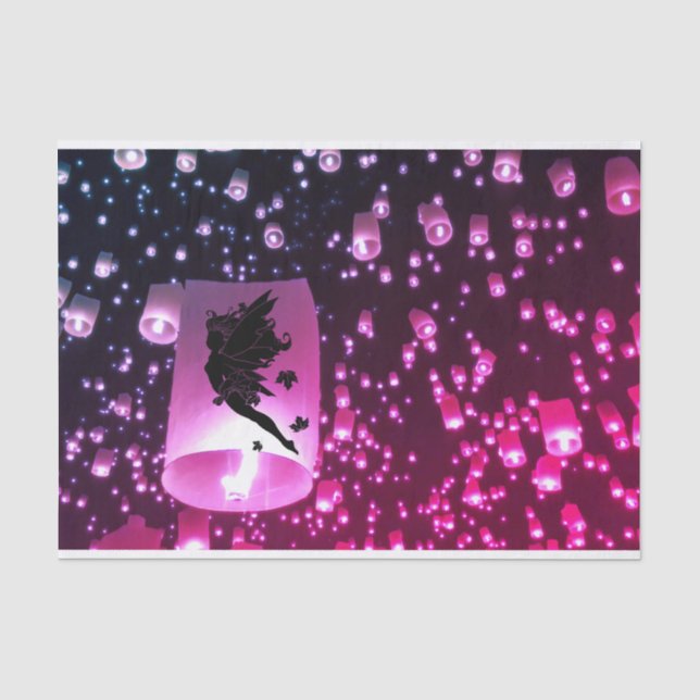 Purple Luminaires Tissue Paper  (Front)