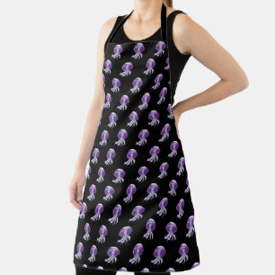 Purple Luminescent Jellyfish Apron