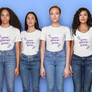 Purple Lupus Butterfly Support Squad T-Shirt