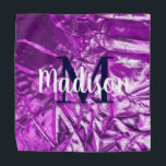 Purple Luxurious Custom Monogram Personalized Bandana<br><div class="desc">Luxurious Trendy Catchy Design that will impress you and the people around you. Also, you can add your touch to customize and personalize the design in your way to make It special. your gift will look so special and so different and all that without sacrificing the luxuriousness and the chic...</div>