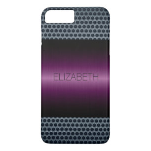 Purple Luxury Stainless Steel Metal Look Case-Mate iPhone Case