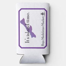 Purple Madline Island Bojo Skinny Coozie 