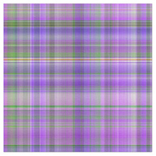 Purple Madras Plaid Stripes Print Pattern Fabric