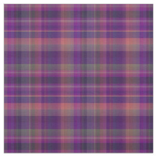 Purple Madras Plaid Stripes Print Pattern Fabric