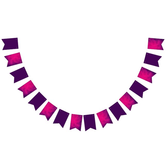 Purple Magenta Mix Bunting Banner – Customizable (All)