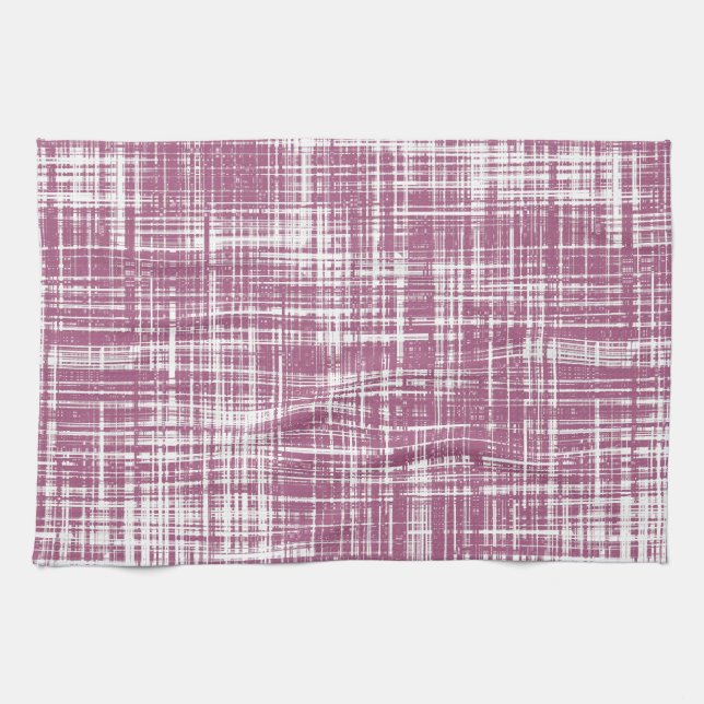 Purple Magenta  Stylish Abstract Pattern Kitchen Towel (Horizontal)