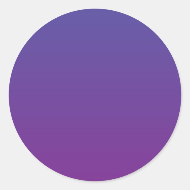 Purple Magic Classic Round Sticker (Front)