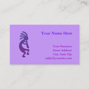 Purple Magic Kokopelli Business Card