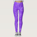 Purple Magic Vintage Celestial Sun Moon Stars Leggings<br><div class="desc">Leggings</div>