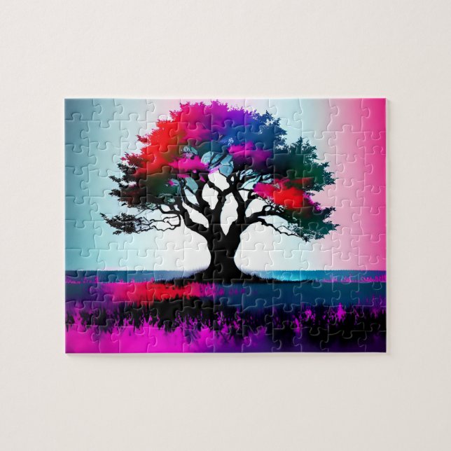 Purple Majesty Tree of Life Jigsaw Puzzle (Horizontal)