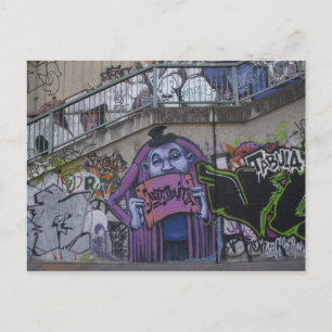 Purple Man Postcard