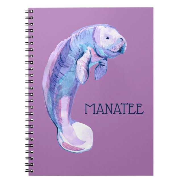 Purple manatee notebook (Front)