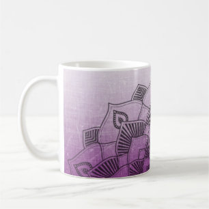 Purple Mandala Abstract Zen Coffee Mug