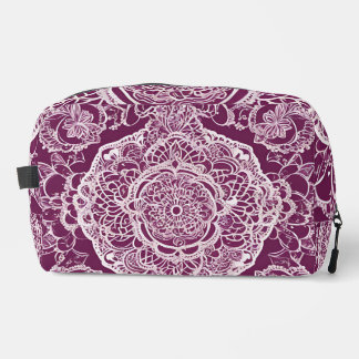 Purple mandala AI art  Dopp Kit