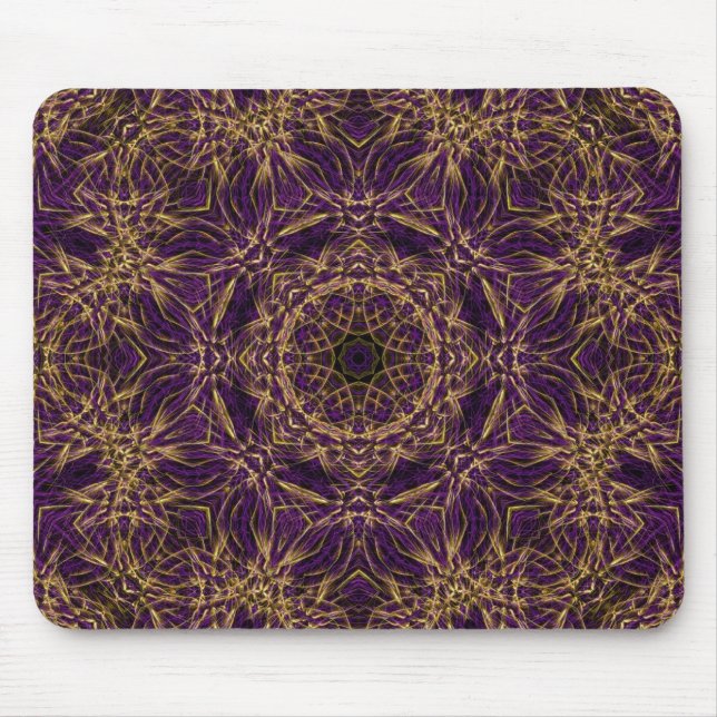 Purple Mandala Hippie Pattern Mouse Pad (Front)