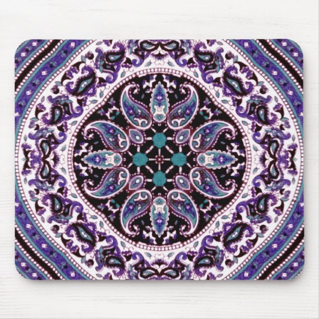 Purple Mandala Mouse Pad (Front)