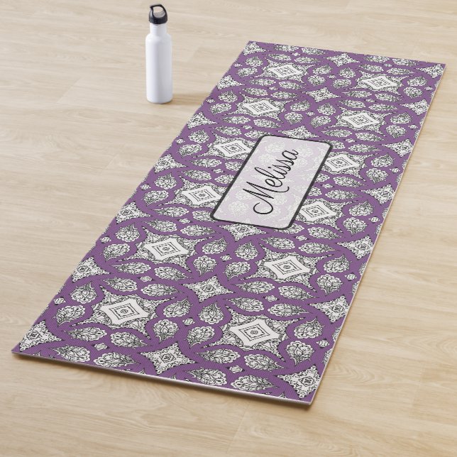 Purple Mandala Personalized Yoga Mat (In Situ)