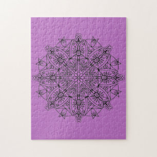 Purple Mandala Puzzle
