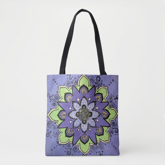 Purple Mandala Tote Bag (Front)