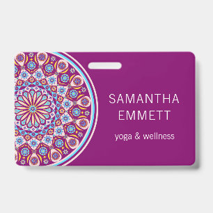 Purple Mandala Yoga Instructor Badge