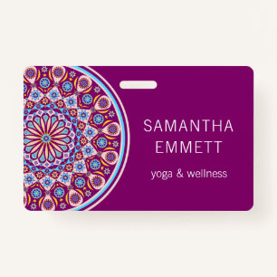 Purple Mandala Yoga Instructor Badge