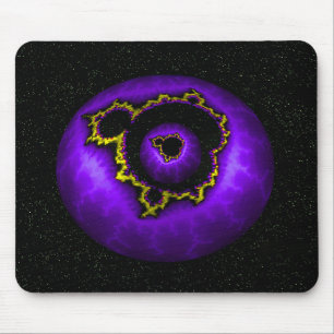 Purple Mandelbrot In A Mandelbrot Mouse Pad