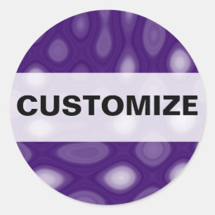 Purple Mania Classic Round Sticker