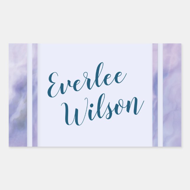 Purple Marble Border Sticker (Front)