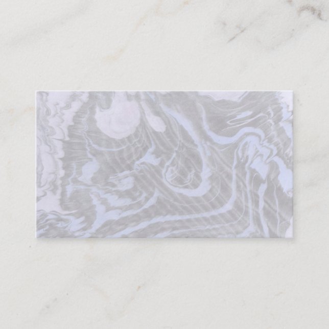 Purple Marble Business Cards (Front)