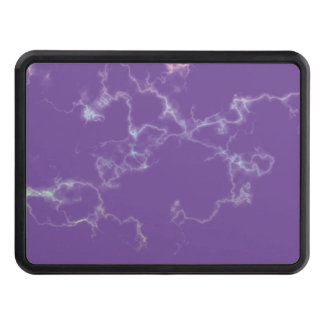 Purple Marble Electricity Colourful Design Trailer Hitch Cover