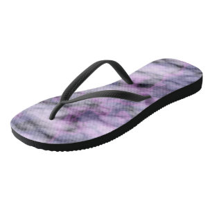 Purple Marble  Flip Flops