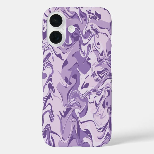Purple Marble Paint Case-Mate iPhone Case (Back)