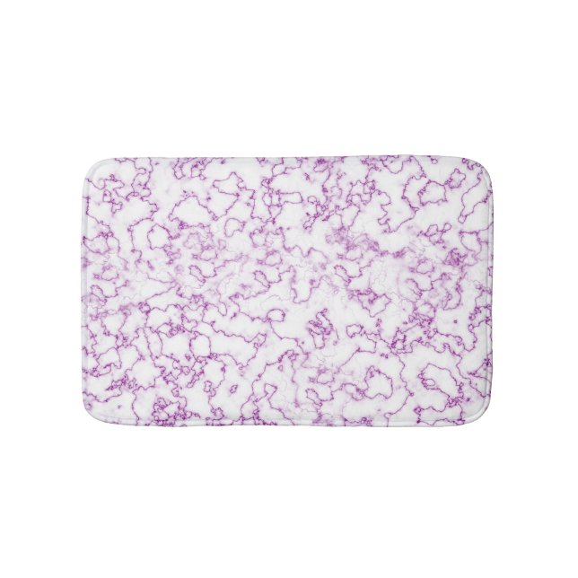 Purple marble pattern      bath mat (Front)