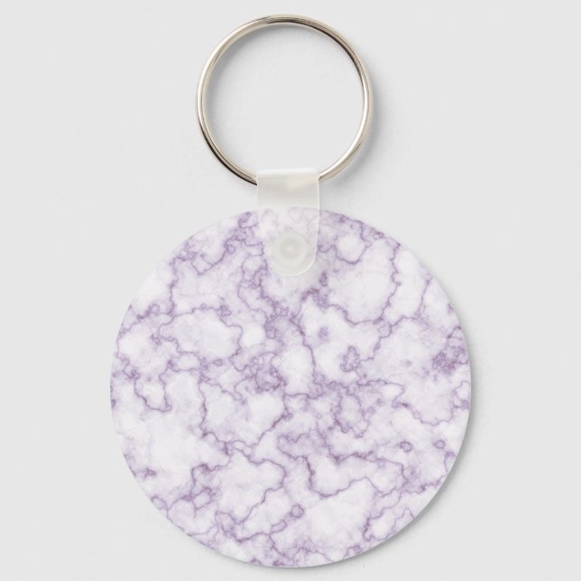 Purple Marble Pattern Keychain (Front)