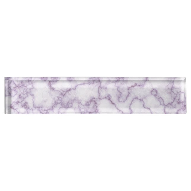 Purple Marble Pattern Nameplate (Front)