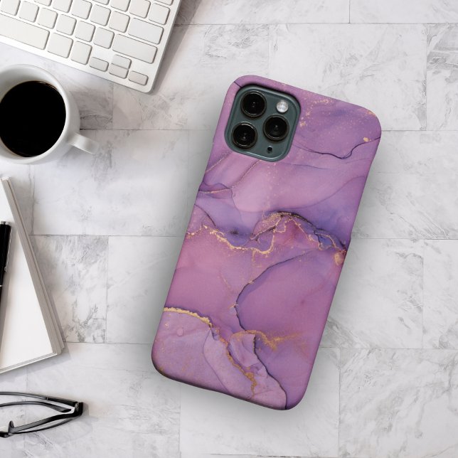 Purple Marble Print  Case-Mate iPhone Case (Creator Uploaded)