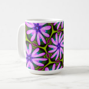 Purple Marguerite Patterns Coffee Mug