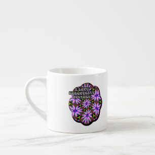 Purple Marguerite Patterns Espresso Cup