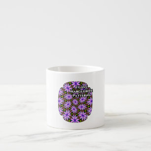 Purple Marguerite Patterns Espresso Cup