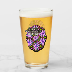 Purple Marguerite Patterns Glass