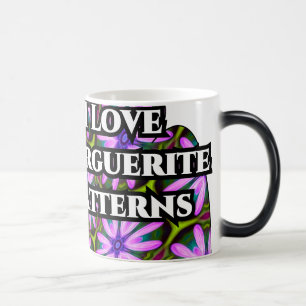 Purple Marguerite Patterns Magic Mug