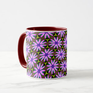 Purple Marguerite Patterns Mug