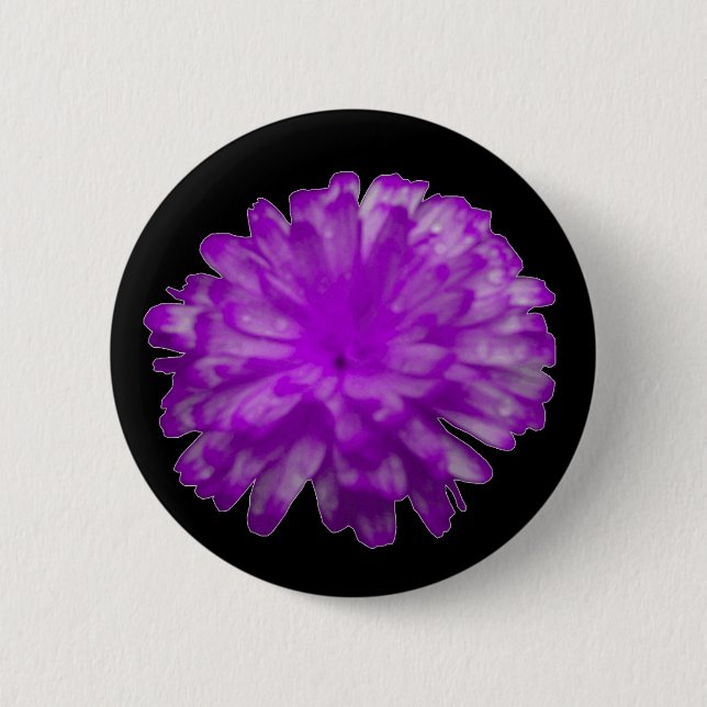 Purple Marigold Button (Front)