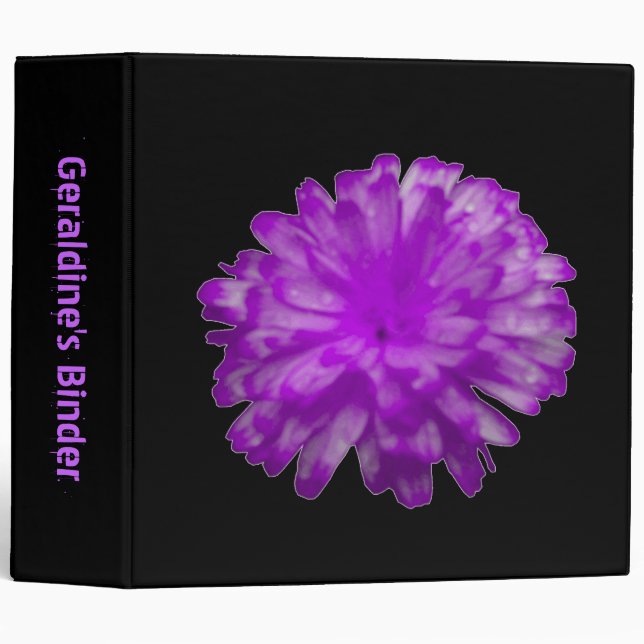 Purple Marigold Custom Binder (Front/Spine)