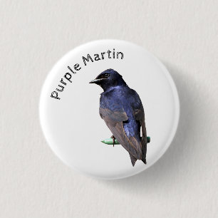 Purple Martin 1 Inch Round Button