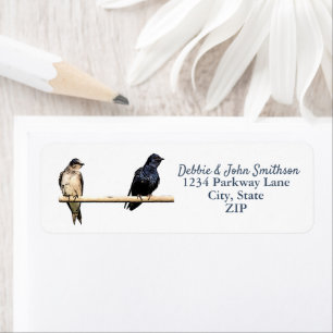 Purple Martin Birds Nature Retour Adresse Birding