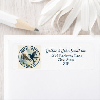 Purple Martin Birds Nature Return Address Birding