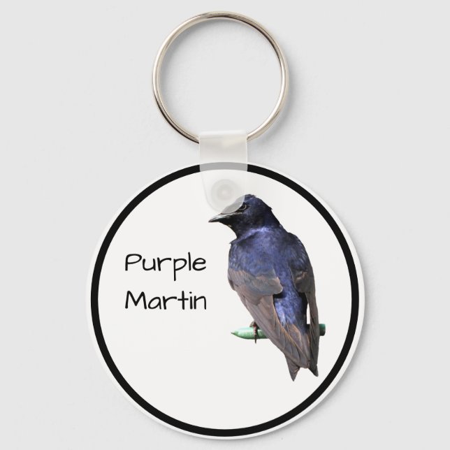 Purple Martin Keychain (Front)