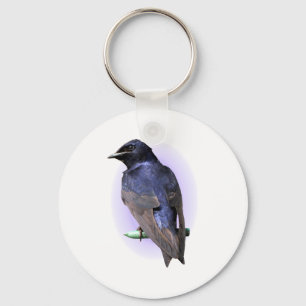 Purple Martin Male Keychain