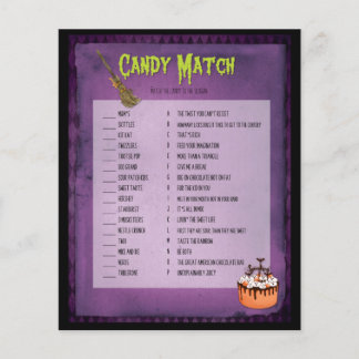 Purple Mash Halloween Candy Match